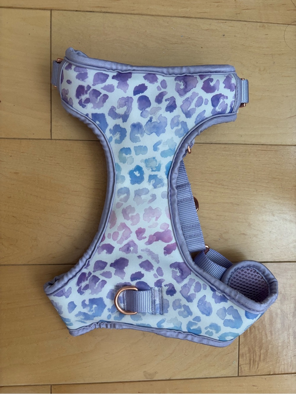 Pastel Purple Leopard Medium Pet Harness